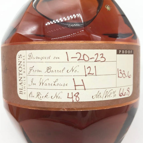 ブラントン ストレート フロム ザ バレル 2023 750ml 66.8% Blanton's Straight From The Barrel バーボン【E】