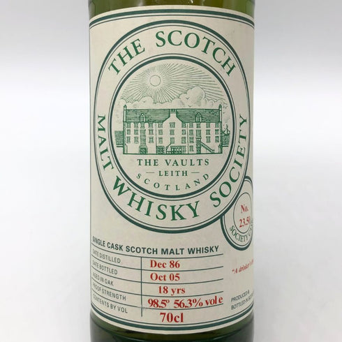 スコッチ モルト ウイスキー ソサエティ ブルイックラディ 18年 700ml 56.3% SOCIETY BRUICHLADDICH スコッチウイスキー【P1】