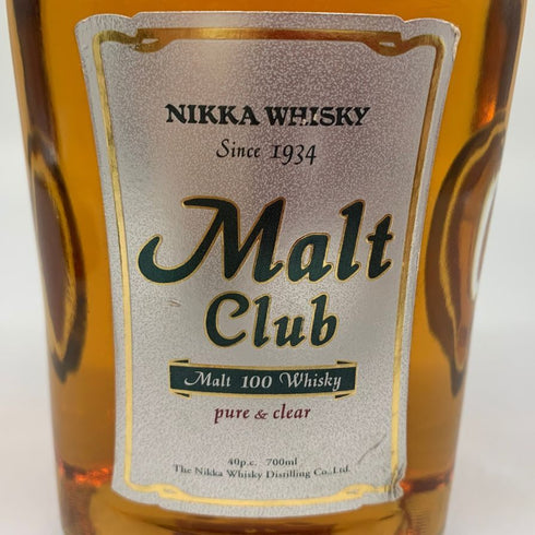 東京都限定◆ニッカ ウイスキー モルトクラブ 700ml 40% NIKKA MALT Club 【E2】