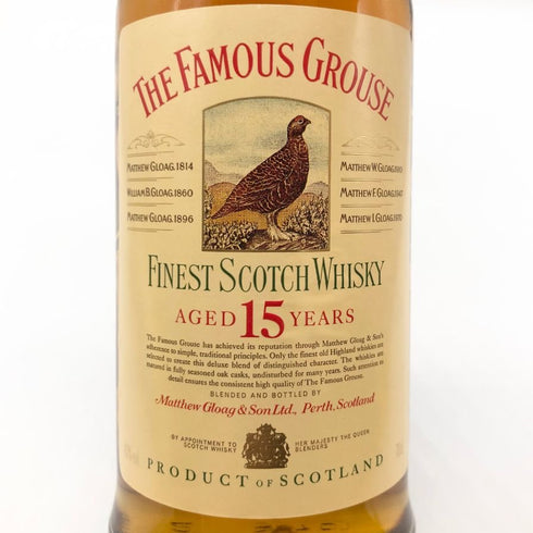 フェイマス グラウス ファイネスト 15年 750ml 43% FAMOUS GROUSE FINEST スコッチウイスキー【M】