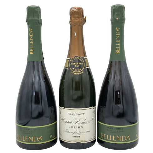 シャンパン 3本セット 750ml 12% 【BELLENDA&BELLENDA&THEOPHILE ROEDERER BRUT】 シャンパン【7-1】
