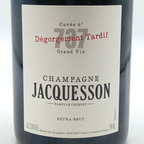 ジャクソン キュヴェ 737 エクストラ ブリュット 750ml 13.5% JACQUESSON シャンパン【R2】