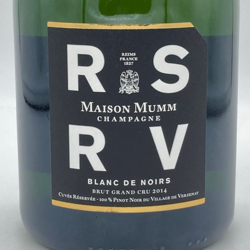 メゾン マム RSRV ブラン ド ノワール 2014 750ml 12.5% MAISON MUMM Blanc de Noirs シャンパン【A2】