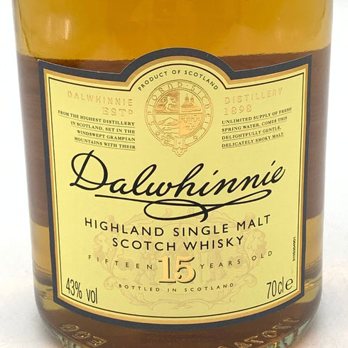 ダルユーイン 15年 旧ラベル 700ml 43% DAILUAINE スコッチウイスキー【N4】