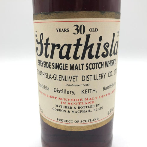 ゴードン&マクファイル ストラスアイラ 30年 グレンリベット 700ml 43% GORDON&MACPHAIL STRATHISLA GLENLIVET スコッチウイスキー【P4】