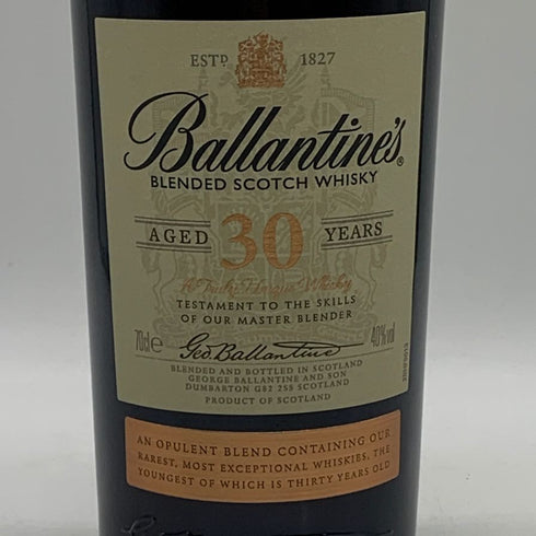 バランタイン 30年 現行 700ml 40% BALLANTINE'S スコッチウイスキー【J0】
