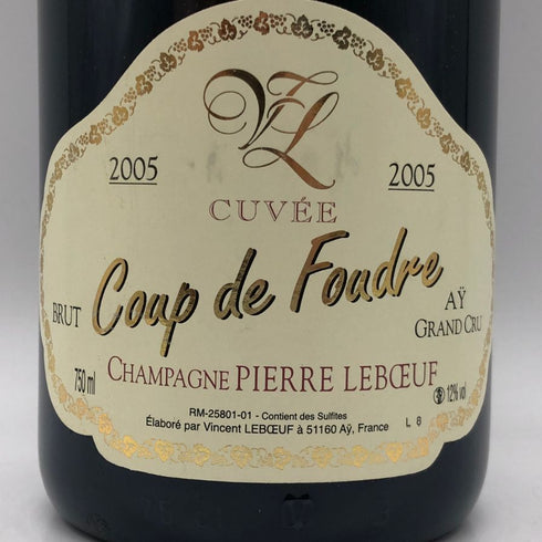 ピエール ルブッフ キュヴェ クー ド フードル 2005 750ml 12.5% Pierre Leboeuf シャンパン【A0】