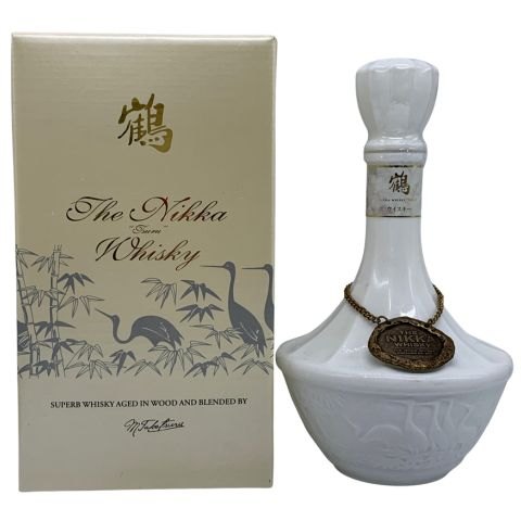 東京都限定◆ニッカ 鶴 陶器ボトル 700ml NIKKA 1436g【M1】