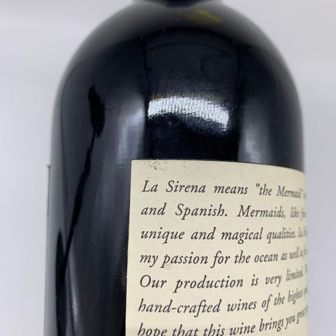ラ シレーナ カベルネ ソーヴィニヨン ナパ ヴァレー 2001 750ml 14.3% La Sirena Cabernet Sauvignon Napa Valley カリフォルニアワイン【B4】