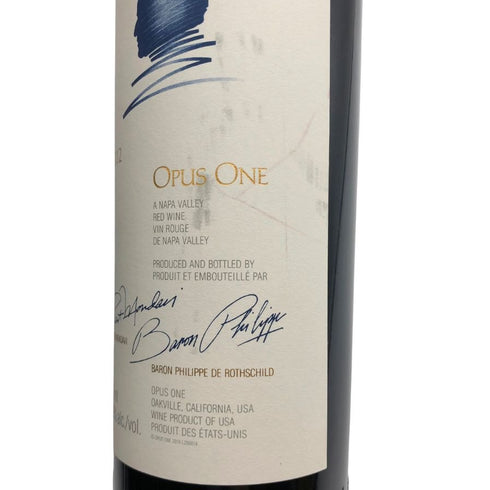 オーパスワン 2012 750ml 14.5% OPUS ONE カリフォルニアワイン【G3】