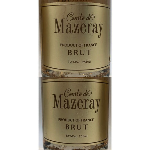 コント・デ・マゼレィ ブリュット【2本セット】 750ml 12% Comte de Mazeray BRUT シャンパン【H1】