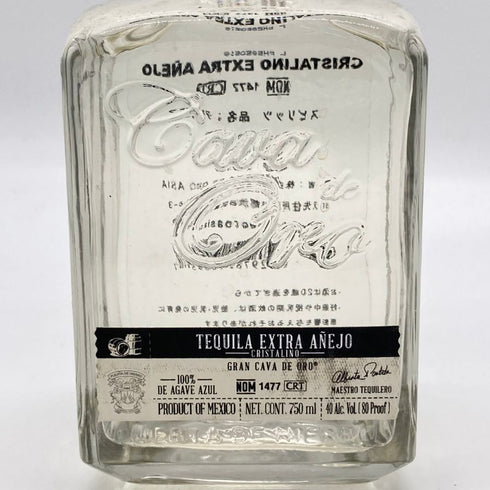 アネホ カヴァ デ オロ クリスタリーノ 750ml 40% ANEJO Cava de Oro CRISTALINO テキーラ【N2】