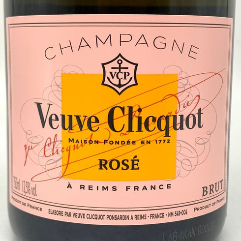 ヴーヴ クリコ ロゼ ローズラベル 750ml 12.5% Veuve Clicquot Rose Label シャンパン【U4】