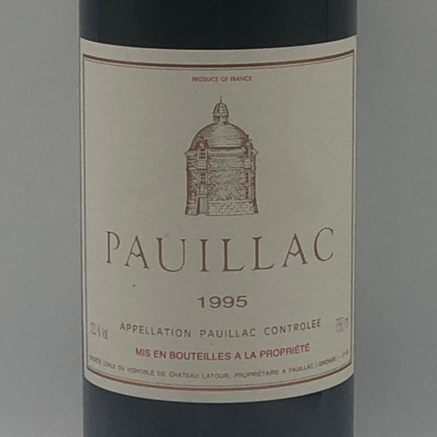 ポイヤック ド ラトゥール 1995 750ml 12.5% PAUILLAC DE LATOUR ボルドーワイン【H2】