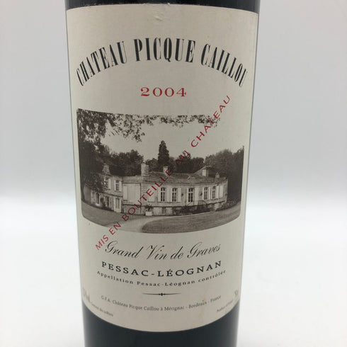 シャトー ピック カイユ 2004 750ml 12.5% CHATEAU PICQUE CAILLOU ボルドーワイン【I0】