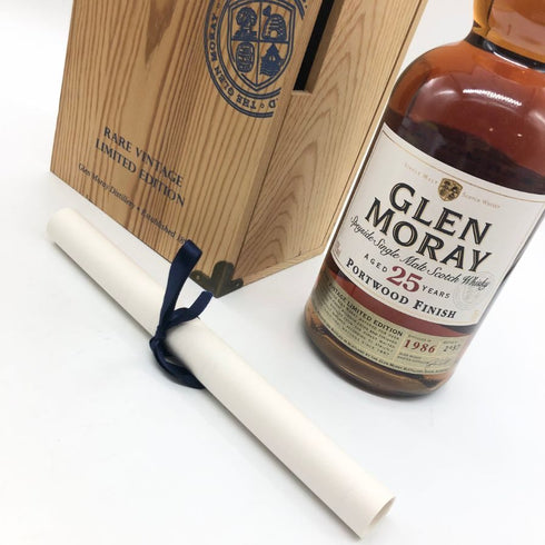 グレンマレイ 25年 1986 ポートウッドフィニッシュ ウイスキー 木箱 700ml 43% Glen Moray スコッチウイスキー【W】