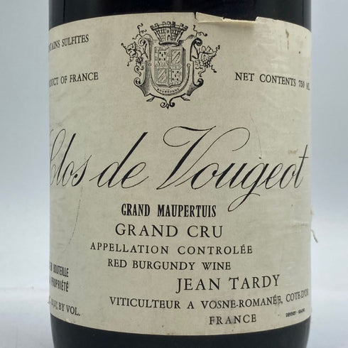 ジャン タルディ クロ ド ヴージョ グランクリュ 1991 750ml 13.5% Jean Tardy Clos de Vougeot Grande Cru ブルゴーニュワイン【T1】