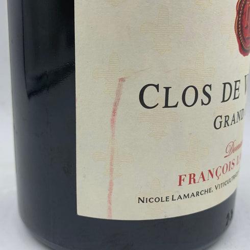 フランソワ ラマルシュ クロ ド ヴージョ グラン クリュ 2015 750ml 13.5% FRANCOIS LAMARCHE Clos de Vougeot Grand Cru ブルゴーニュワイン【U】