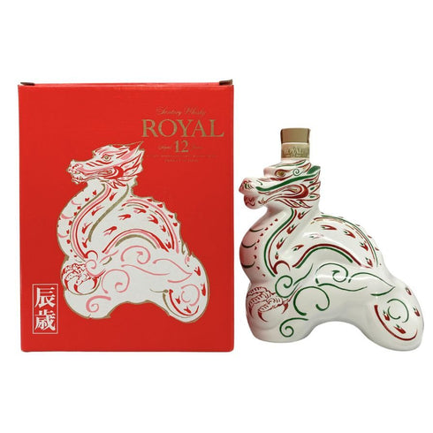 東京都限定◆サントリー ウイスキー ローヤル 12年 干支ボトル 2000 辰 600ml 43% SUNTRY WHISKY ROYAL 1186g【I1】