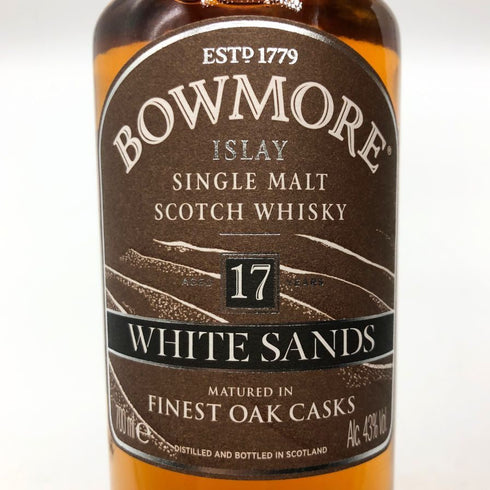 ボウモア 17年 ホワイトサンズ ファイネスト オーク カスク シングルモルト 700ml 43% BOWMORE WHITE SANDS スコッチウイスキー【W4】