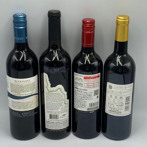 赤ワイン まとめ【4本セット】 FRONTERA 750ml 12%DESERT WIND 750ml 14.3% キュヴェ サン ジャン 750ml 11.5% ROCK POINT 750ml 13.8% 赤ワイン【7-1】