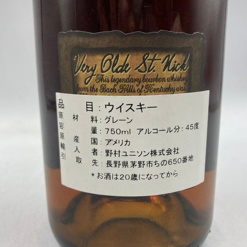 ベリーオールド セントニック エンシェントカスク 12年 750ml 45% Very Old St. Nick ANCIENT CASK コルク落ち 【I3】