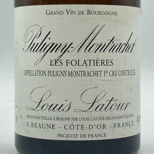 ルイ ラトゥール ピュリニー モンラッシェ レ フォラティエール 2007 750ml 13.5% Louis Latour Puligny Montrachet Les Folatières 白ワイン【A1】
