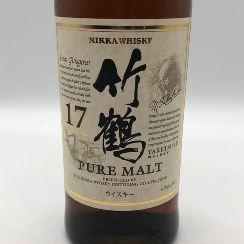 東京都限定◆ニッカ 竹鶴 17年 ピュアモルト 700ml 43% NIKKA 【P4】