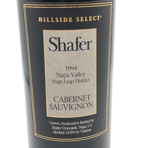 シェーファー ヒルサイドセレクト カベルネソーヴィニヨン 1994 750ml 15% Shafer カリフォルニアワイン【A3】