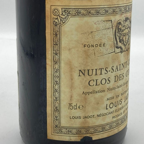 ルイジャド ニュイ サン ジョルジュ クロ デ コルヴェ 1989 750ml 13.5% LOUIS JADOT ブルゴーニュワイン【L1】