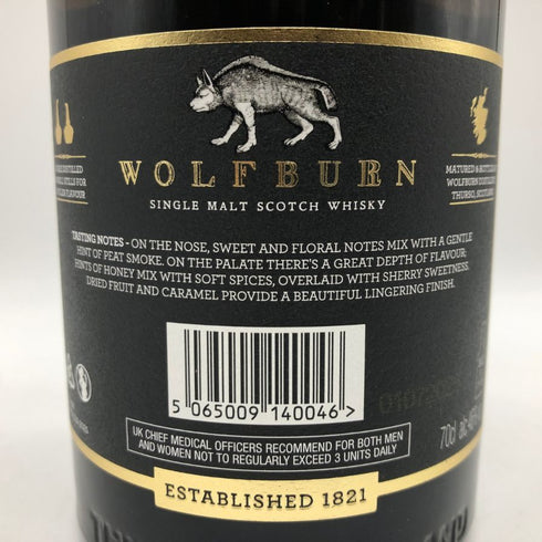 ウルフバーン 12年 シングルモルト 700ml 46% WOLFBURN スコッチウイスキー【M0】