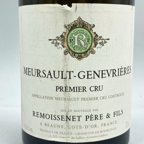ルモワスネ ペール エ フィス ムルソー プルミエ クリュ ジュヌヴリエール 2011 750ml 13.5% REMOISSENET PÈRE ET FILS 白ワイン【Y1】