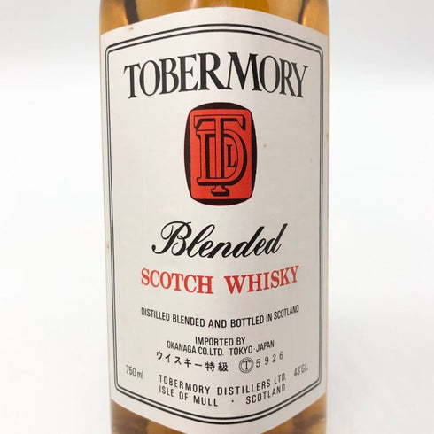 トバモリー 5年 ホワイトラベル ウイスキー特級 43% 750ml TOBERMORY スコッチウイスキー【Z1】