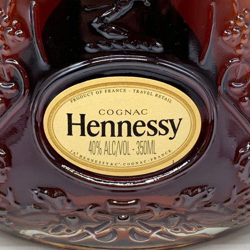 ヘネシーXO クリアボトル 金キャップ 350ml Hennessy コニャック【W1】