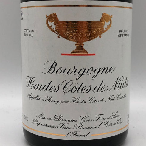 ドメーヌ グロ フレール エ スール ブルゴーニュ オート コート ド ニュイ 2007 750ml 12.5% Domaine Gros Frere et Souer ブルゴーニュワイン【F3】
