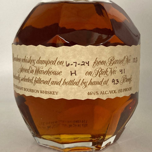 ブラントン シングルバレル 2024 750ml 46.5% Blanton's SINGLE BARREL バーボン【L1】