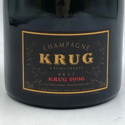 クリュッグ ブリュット ヴィンテージ 1996 750ml 12% KRUG BRUT VINTAGE シャンパン【A3】