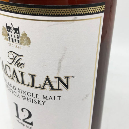 ザ マッカラン 12年 シェリーオークカスク 700ml 40% The MACALLAN 箱無 スコッチウイスキー【A1】