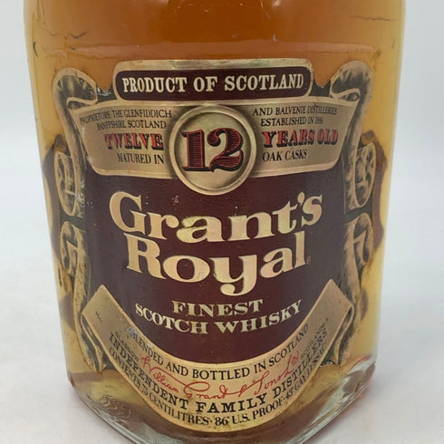 グランツロイヤル 12年 スコッチ 特級 ウイスキー 760ml 43% Grant`s royal スコッチウイスキー【J1】
