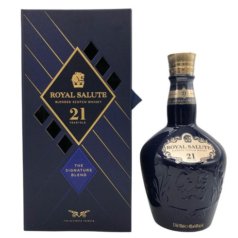 ロイヤルサルート 21年 シグネチャーブレンド 青陶器ボトル 700ml 40% ROYAL SALUTE スコッチウイスキー1417g【G1】