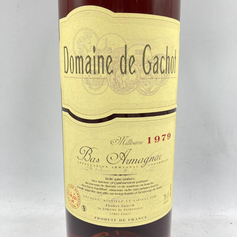 ドメーヌ ド ガショ 1979 バ アルマニャック 700ml 46% Domaine de Gachot 1979 Bas Armagnac 【P】