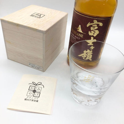 東京都限定◆富士ヶ嶺 ピュアモルト ウイスキー 江戸切子セット 700ml 43% FUJIGANE PURE MALT 【Y】