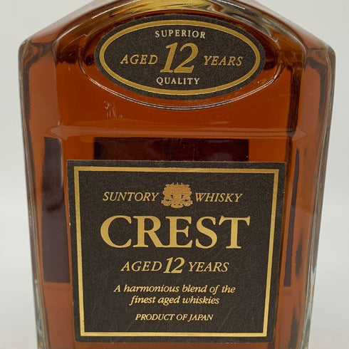 東京都限定◆サントリー クレスト 12年 旧ボトル 750ml 43% SUNTORY 【K】