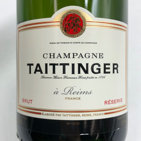 テタンジェ ブリュット レゼルヴ 750ml 12.5% TAITTINGER BRUT RESERVE シャンパン【F3】