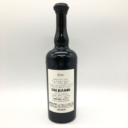 シネ クア ノン スビール 2016 750ml 15.8% Sine Qua Non Subir【C1】