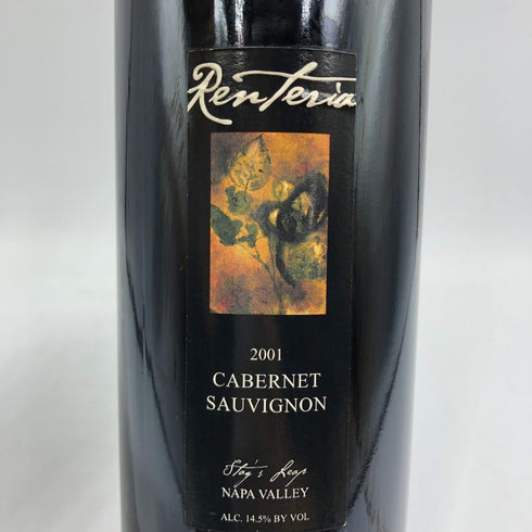 レンテリア カベルネソーヴィニヨン 2001 750ml 16% Renteria カリフォルニアワイン【C3】