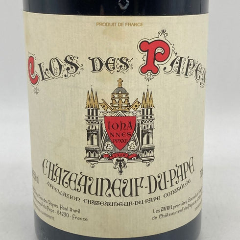 シャトーヌフ デュ パプ ルージュ クロ デ パプ 2019 750ml 15.5% Chateauneuf Du Pape Rouge Clos Des Papes フランスワイン【K4】