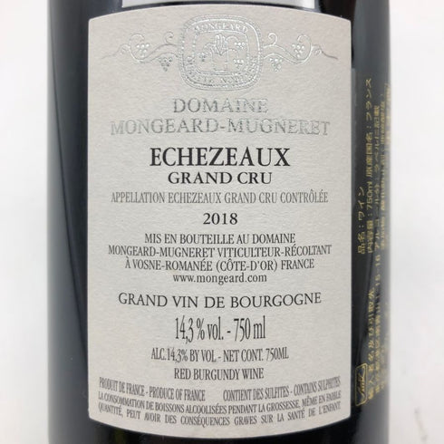 モンジャール ミュニュレ エシェゾー グラン クリュ ラ グランド コンプリカシオン 2018 750ml 14.3% MONGEARD MUGNERET ECHEZEAUX GRAND CRU LA GRANDE COMPLICATION ブルゴーニュワイン【K】