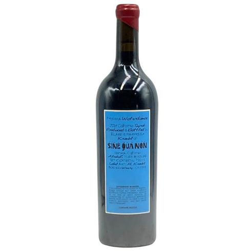 シネ クア ノン ピラニア ウォーターダンス シラー 2014 750ml 15.8% Sine Qua Non Piranha Waterdance Syrah カリフォルニアワイン【P4】
