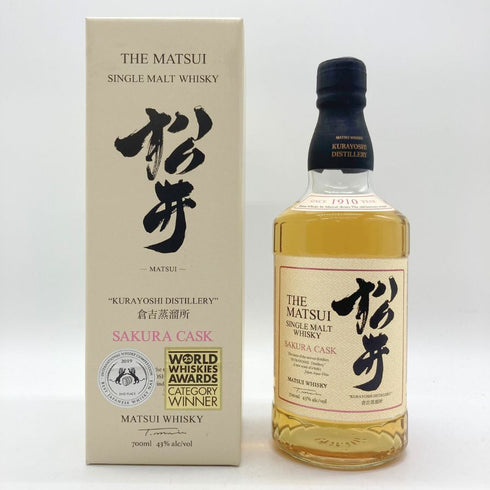東京都限定◆倉吉蒸留所 松井 シングルモルト サクラカスク 700ml 48% KURAYOSHI DISTILLERY THE MATSUI SINGLE MALT SAKURA CASK 【R】